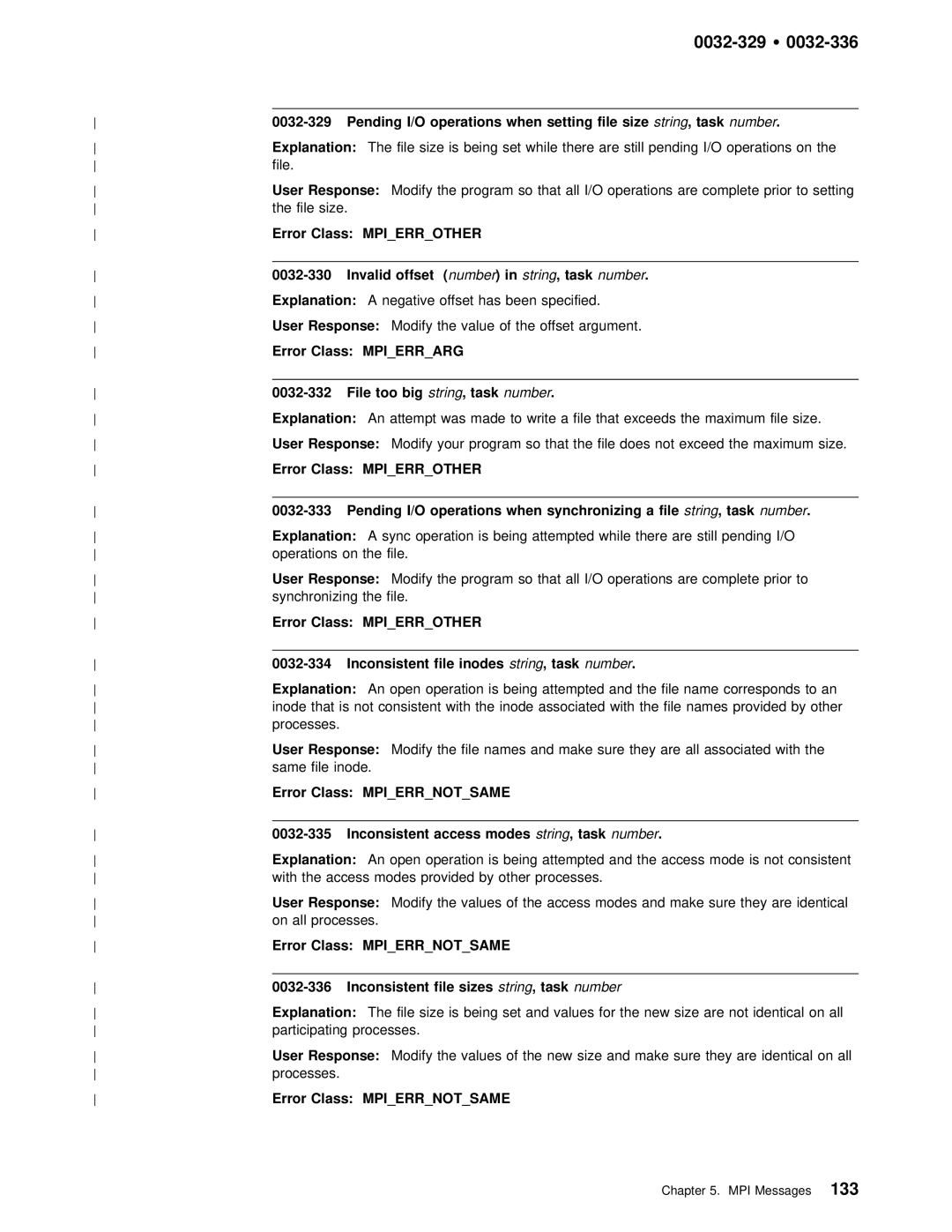 IBM GC28-1982-02 manual Setting File Size, Task number Explanation, File too, File Inodes, File Sizes 