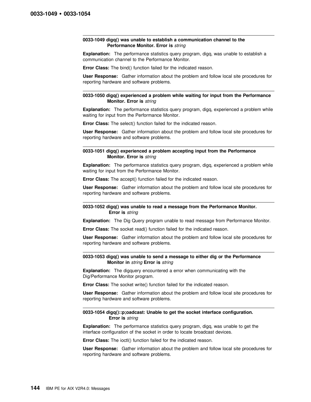 IBM GC28-1982-02 manual 0033-1049 Ÿ, Digq, Performance, Monitor 