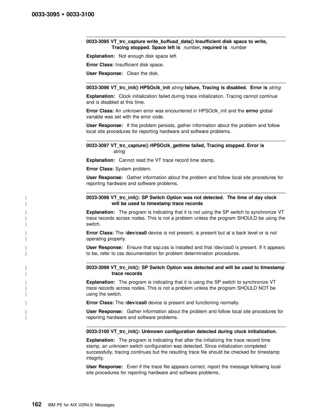 IBM GC28-1982-02 manual Stopped, Left, String failure, VTtrcinit, Will, Trace 