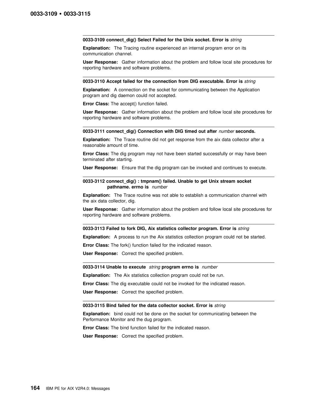 IBM GC28-1982-02 manual 0033-3109 Ÿ, Seconds, Aix Statistics, Bind 