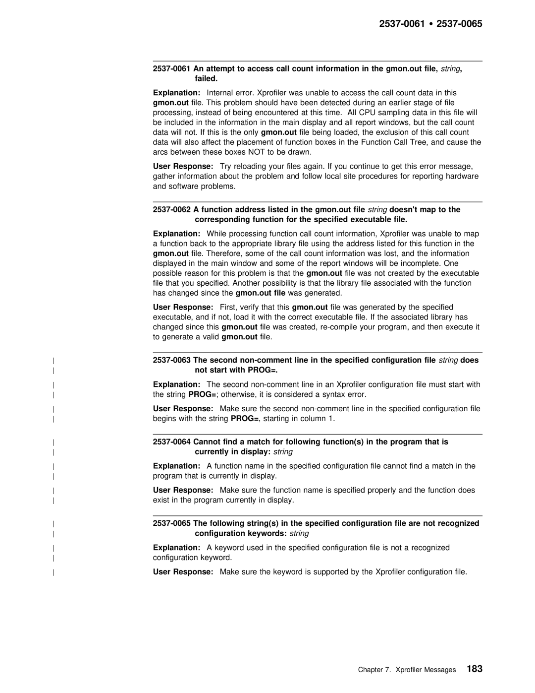 IBM GC28-1982-02 manual An attempt to, Call, Corresponding function for the specified executable file, Following strings 