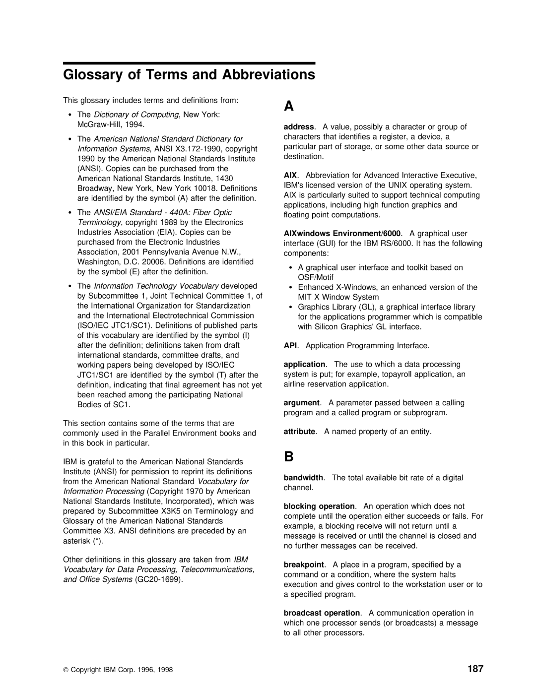 IBM GC28-1982-02 manual 187 