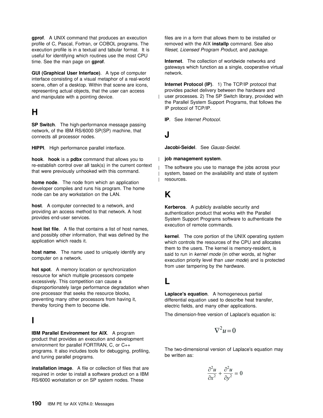 IBM GC28-1982-02 manual 190, Internet, Hook, Kerberos, Hot Spot 