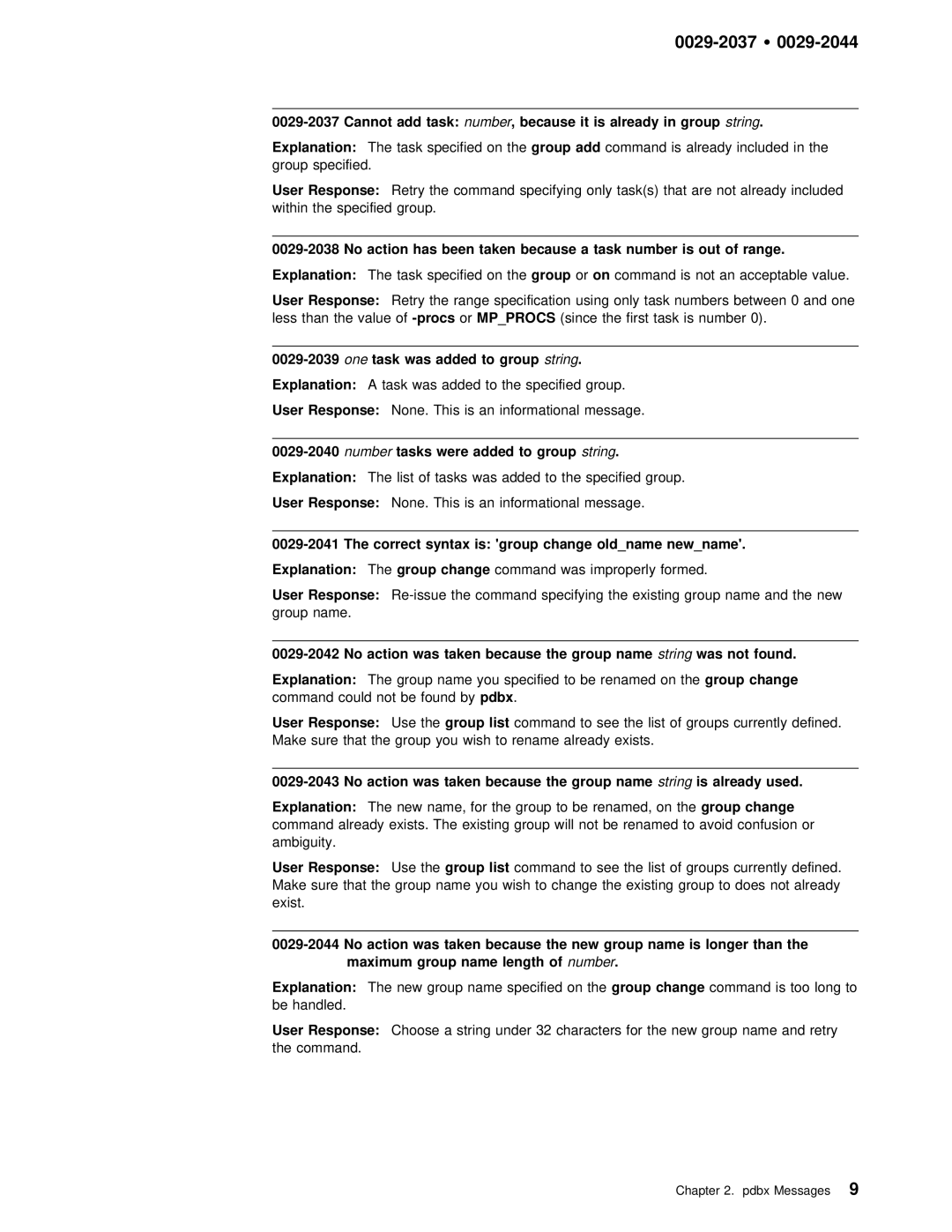 IBM GC28-1982-02 manual Is already Group string Explanation 