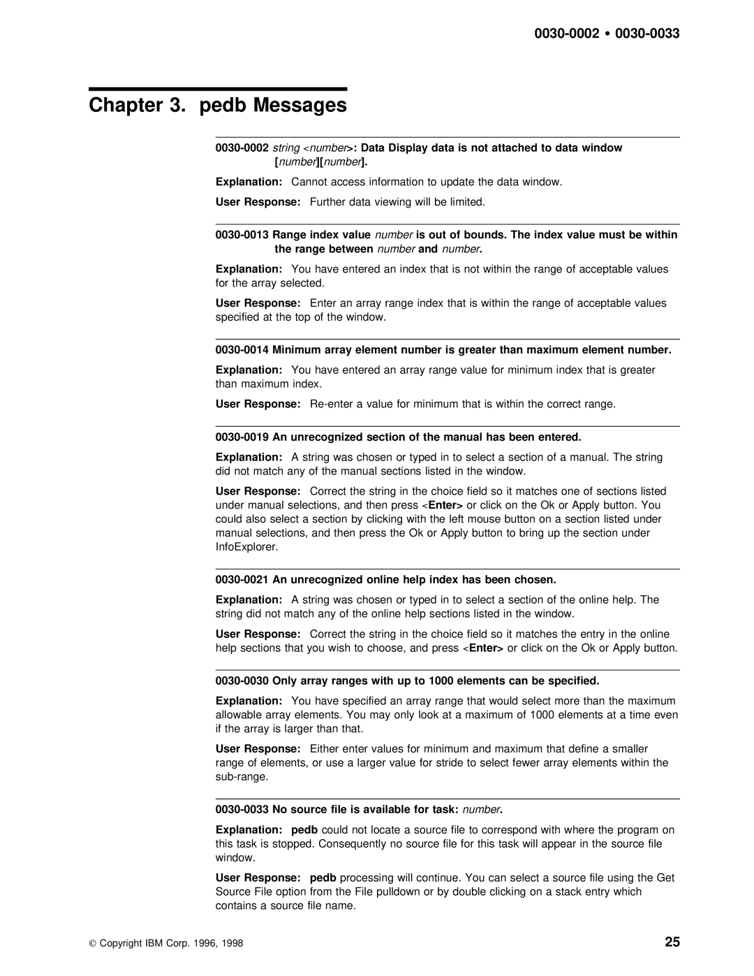 IBM GC28-1982-02 Value, Within, Only array ranges with up to 1000 elements can be specified, File is available for task 