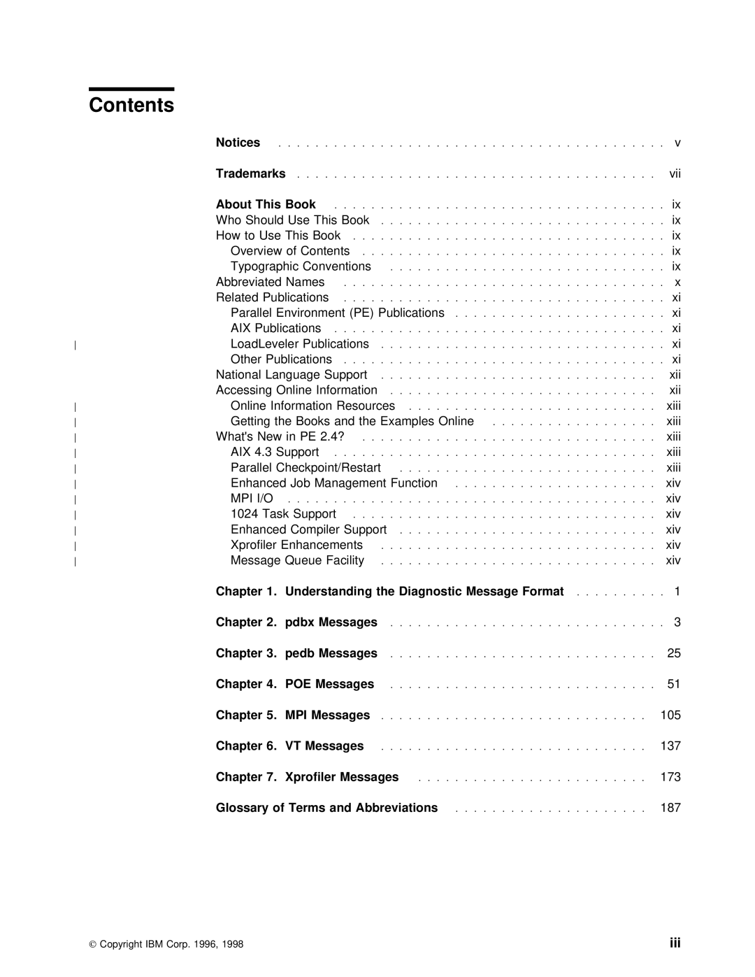 IBM GC28-1982-02 manual Contents 