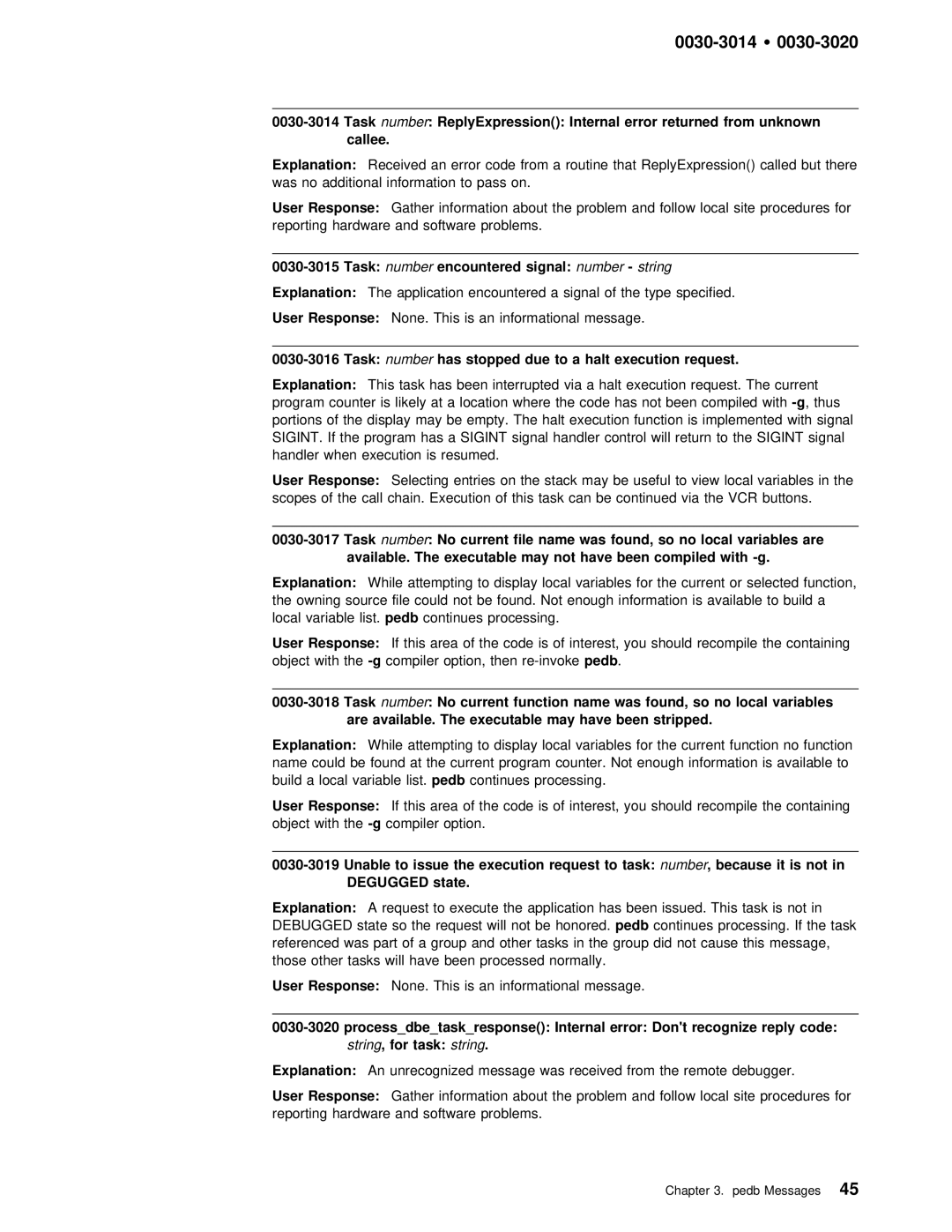 IBM GC28-1982-02 manual To a halt execution request Explanation, Issue, Number , because it is not, State 