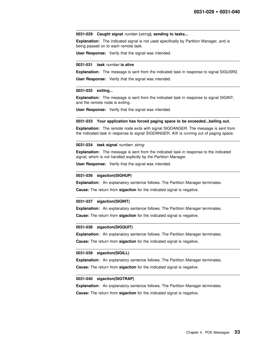 IBM GC28-1982-02 manual 0031-029 Ÿ, To tasks, Exiting, Out 