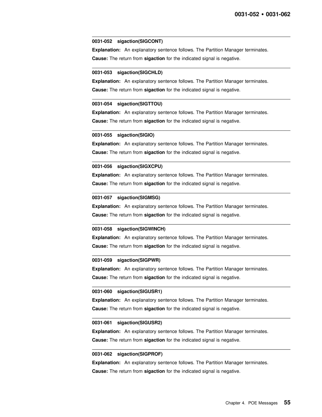 IBM GC28-1982-02 manual 0031-052 Ÿ 