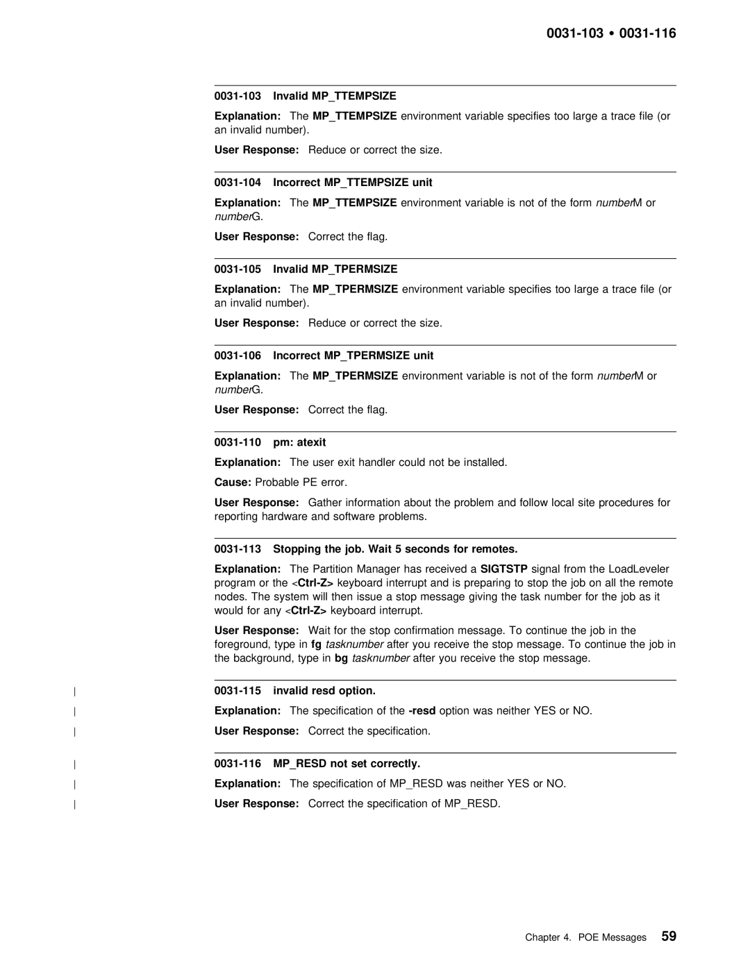 IBM GC28-1982-02 manual 0031-103 Ÿ 