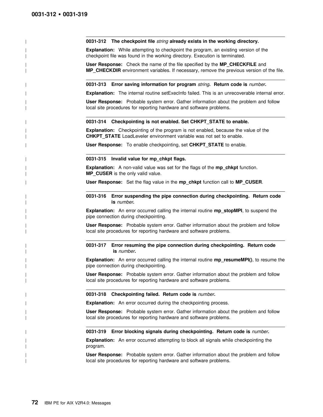 IBM GC28-1982-02 manual 0031-312 Ÿ 