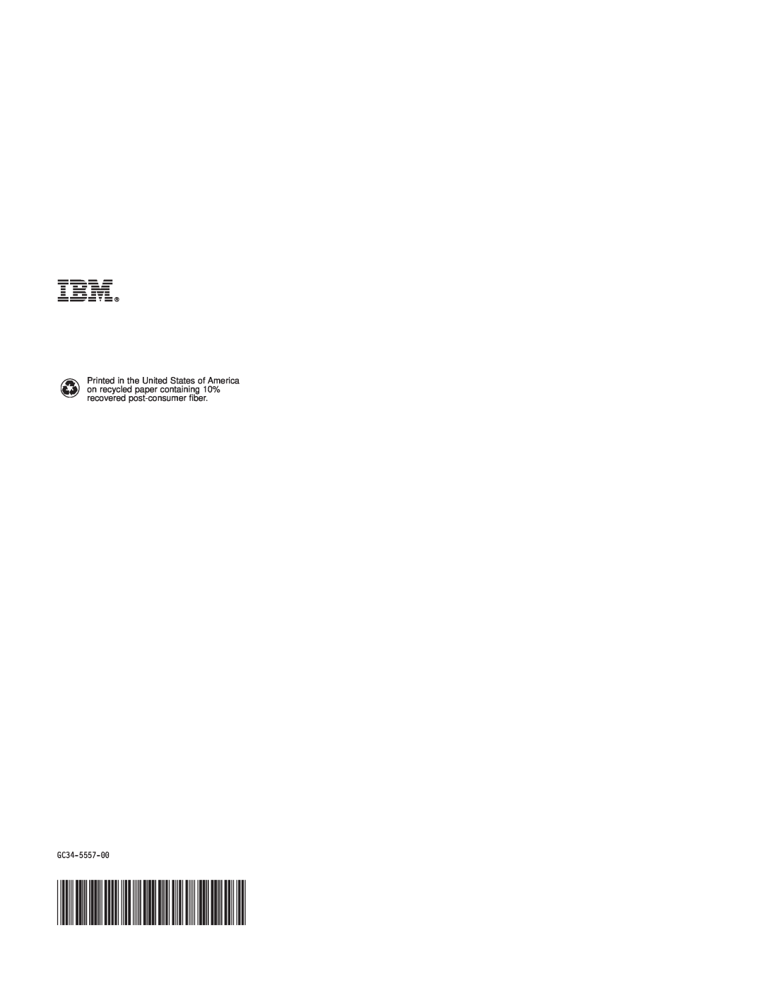 IBM GC34-5557-00 manual Ibmr 
