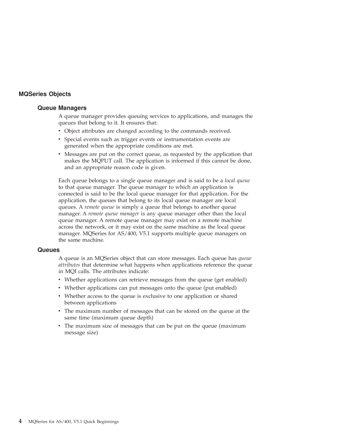 IBM GC34-5557-00 manual MQSeries Objects Queue Managers, Queues 