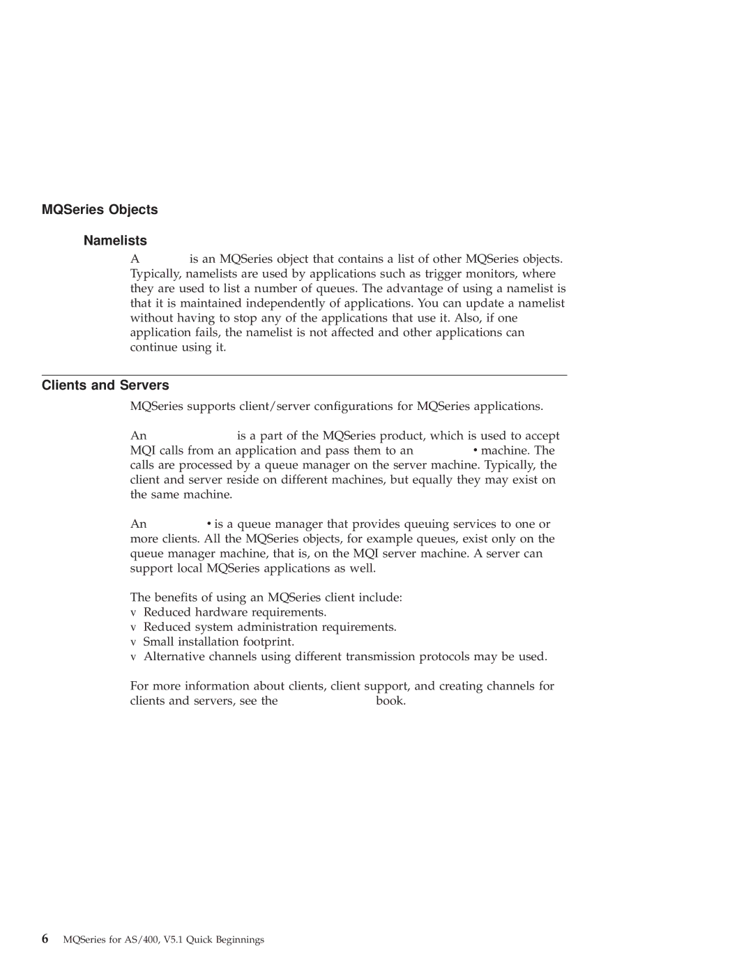 IBM GC34-5557-00 manual MQSeries Objects Namelists, Clients and Servers 