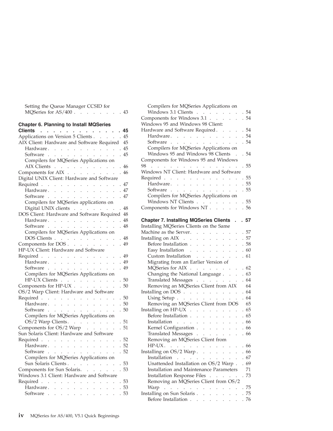 IBM GC34-5557-00 manual Planning to Install MQSeries Clients 