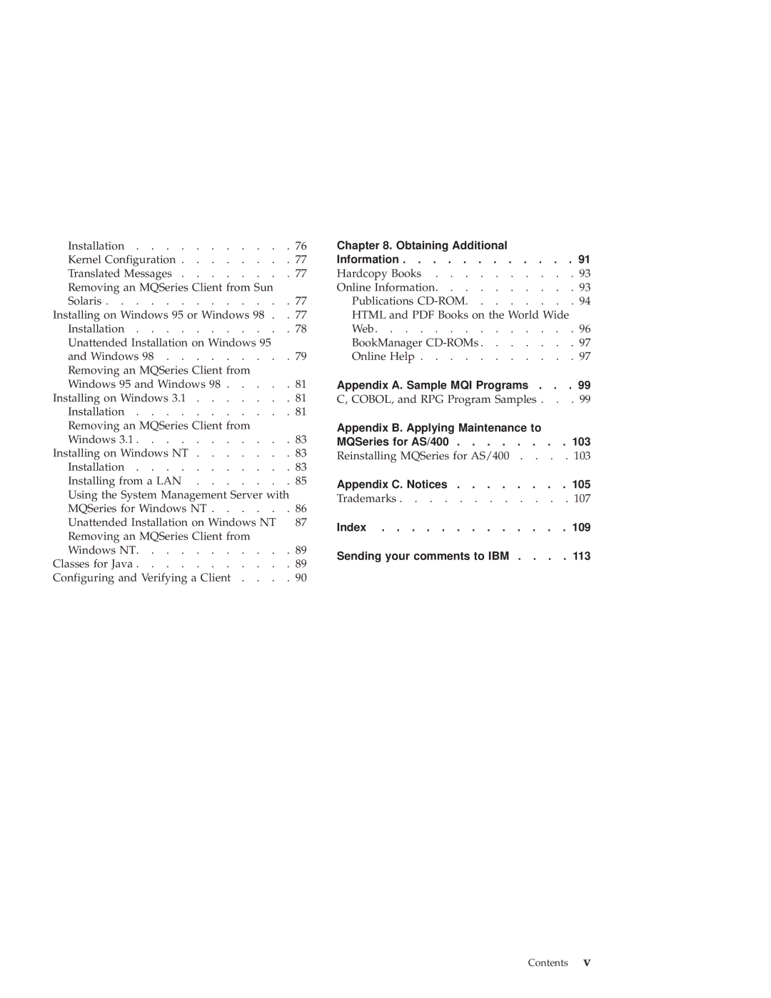 IBM GC34-5557-00 manual Appendix B. Applying Maintenance to MQSeries for AS/400 103 