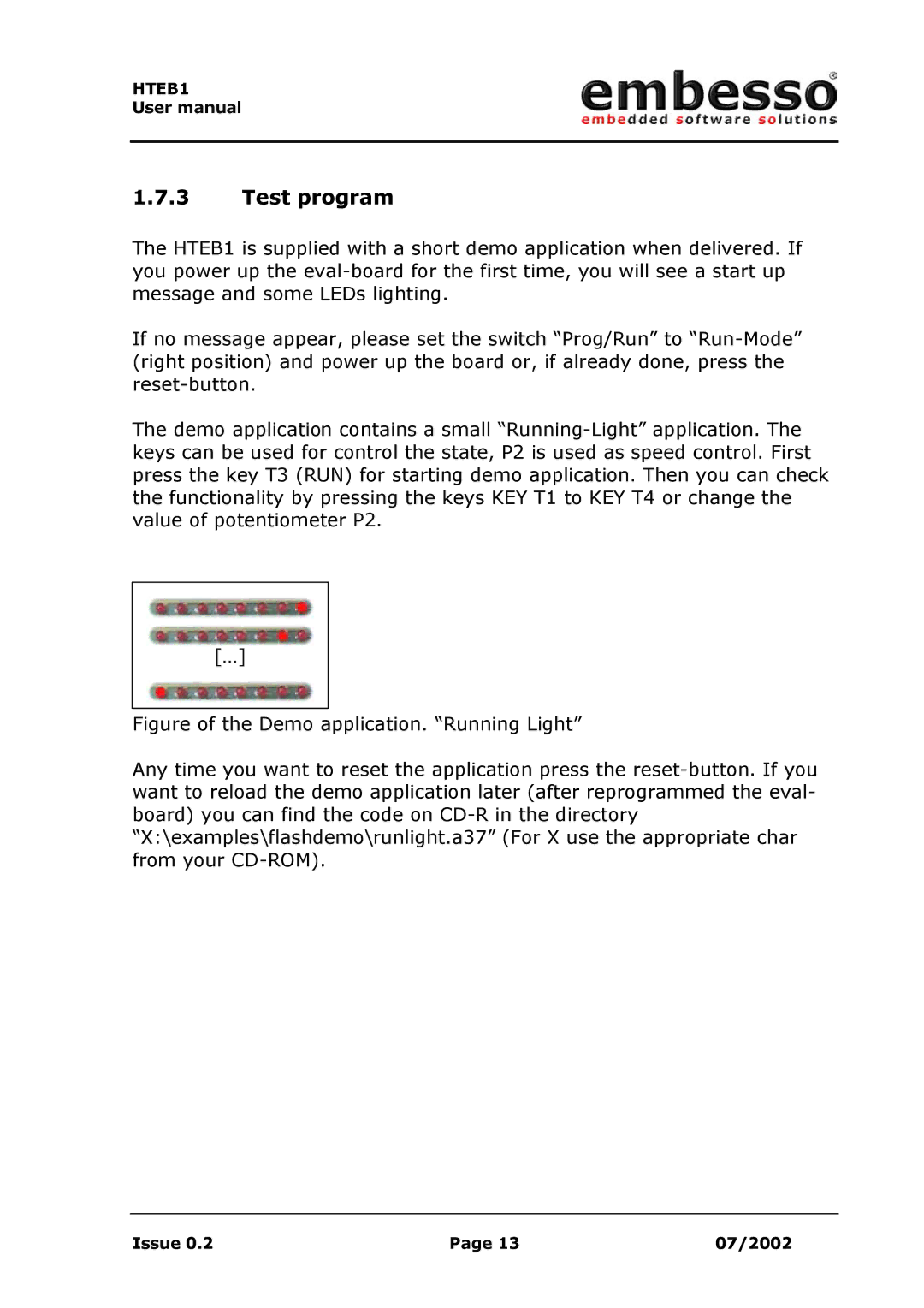 IBM H8 user manual Test program 