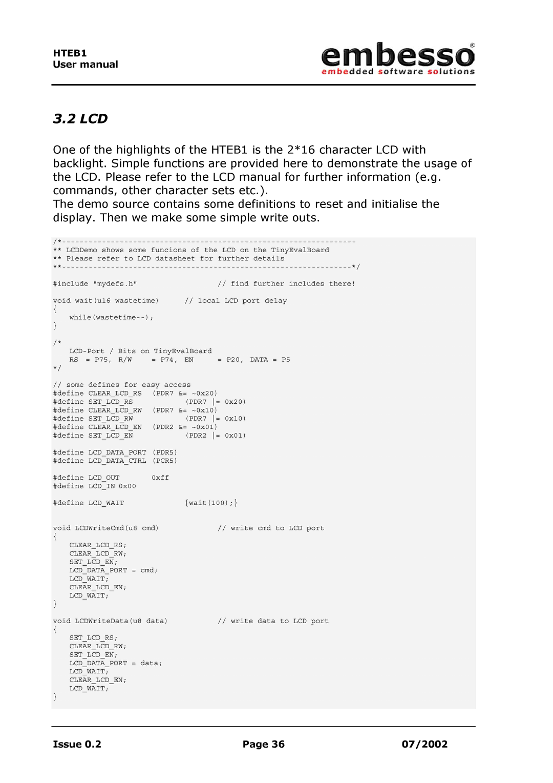 IBM H8 user manual Lcd 