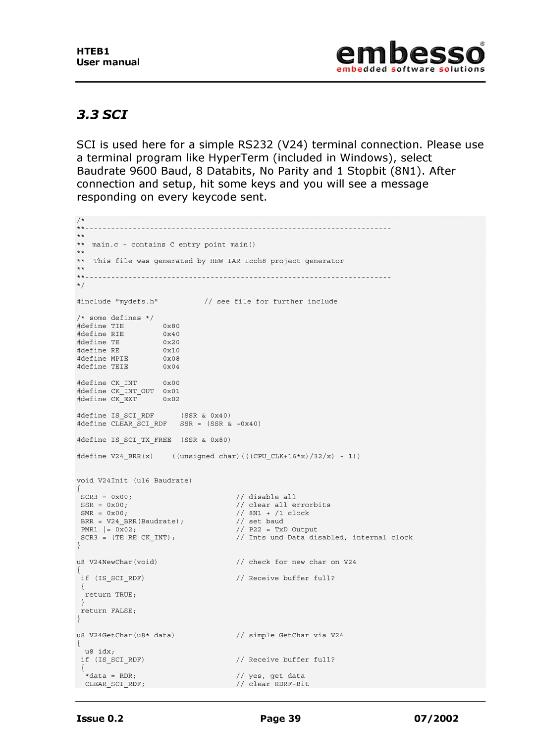 IBM H8 user manual Sci, Isscitxfree 