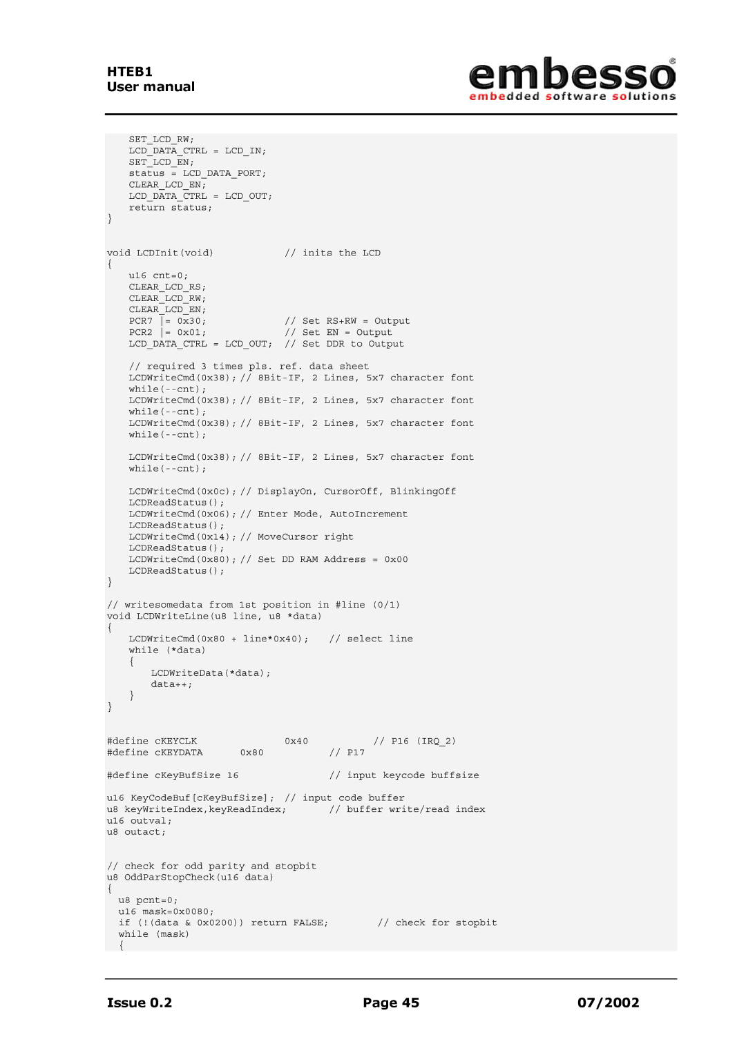 IBM H8 user manual Setlcdrw Lcddatactrl = Lcdin Setlcden 