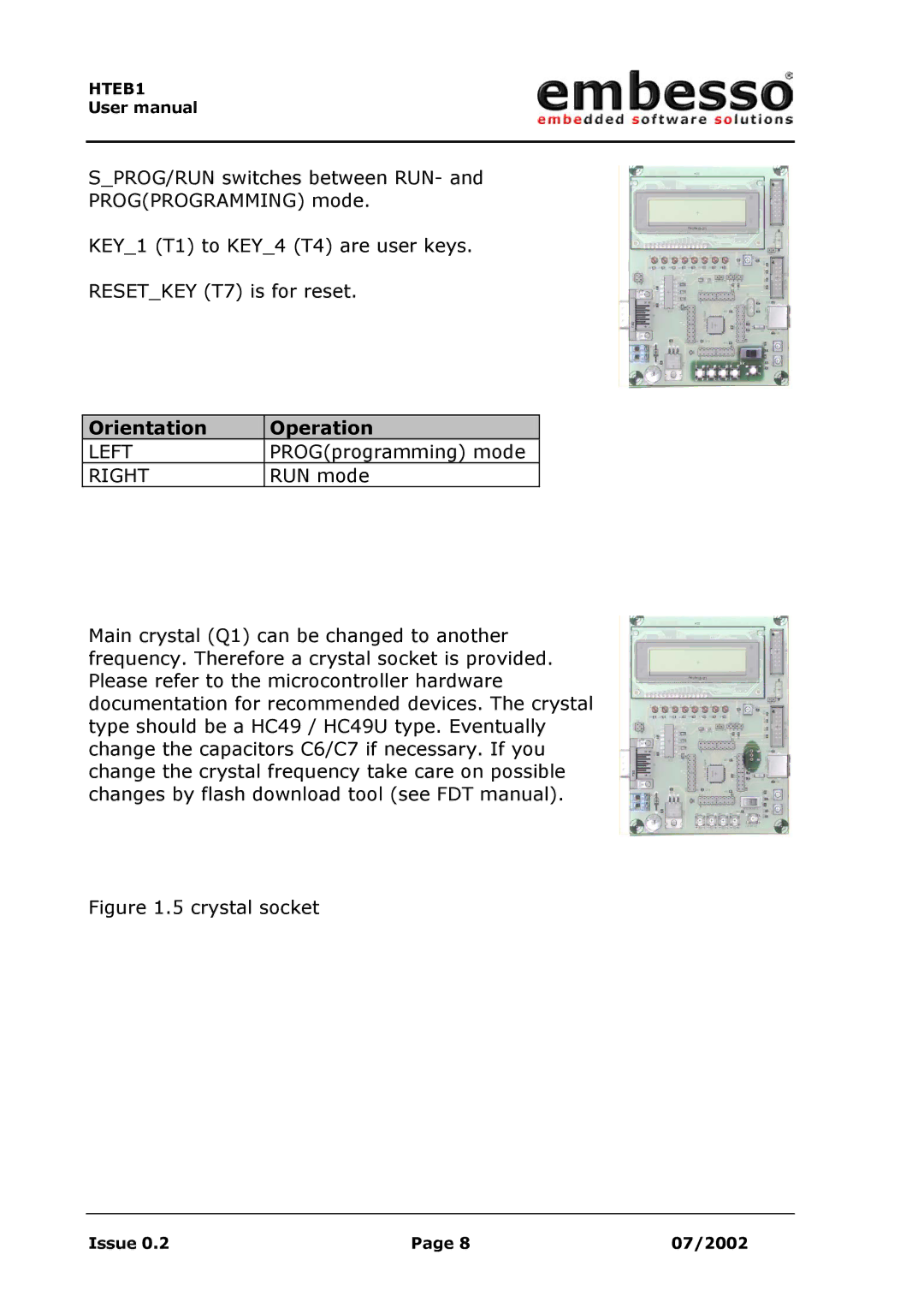 IBM H8 user manual Orientation Operation 