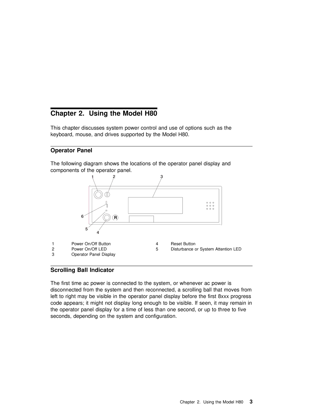 IBM H80 Series manual Using, Scrolling Ball Indicator 