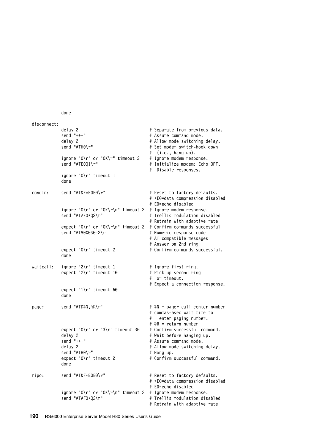 IBM manual 190 RS/6000 Enterprise Server Model H80 Series Users Guide 