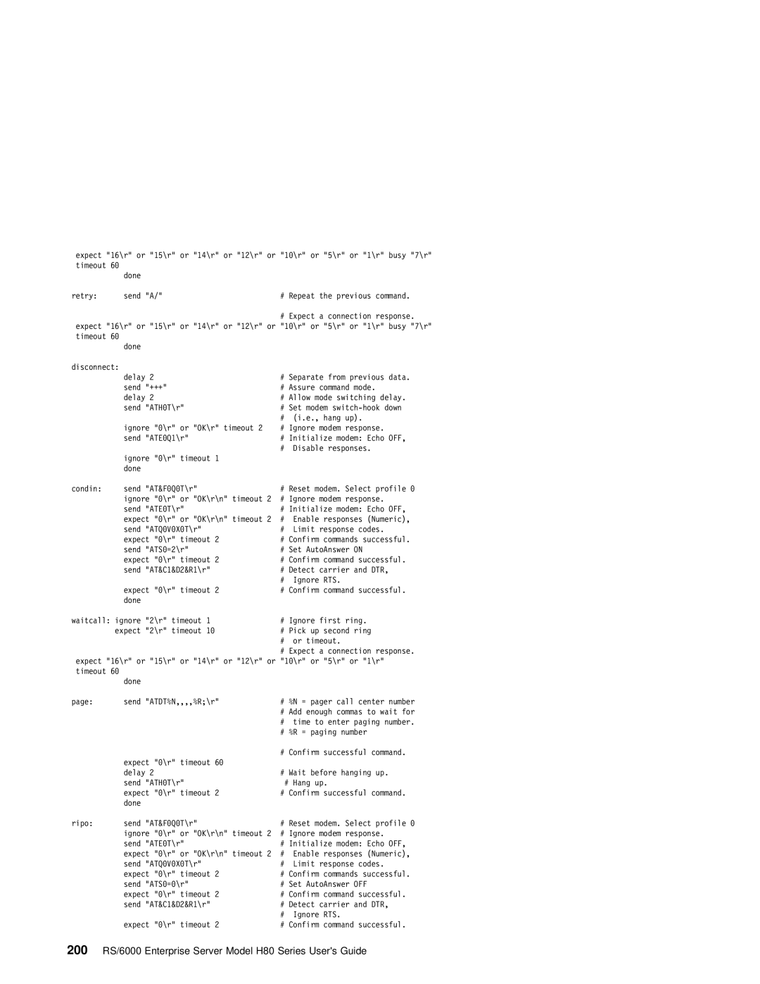 IBM manual 200 RS/6000 Enterprise Server Model H80 Series Users Guide 