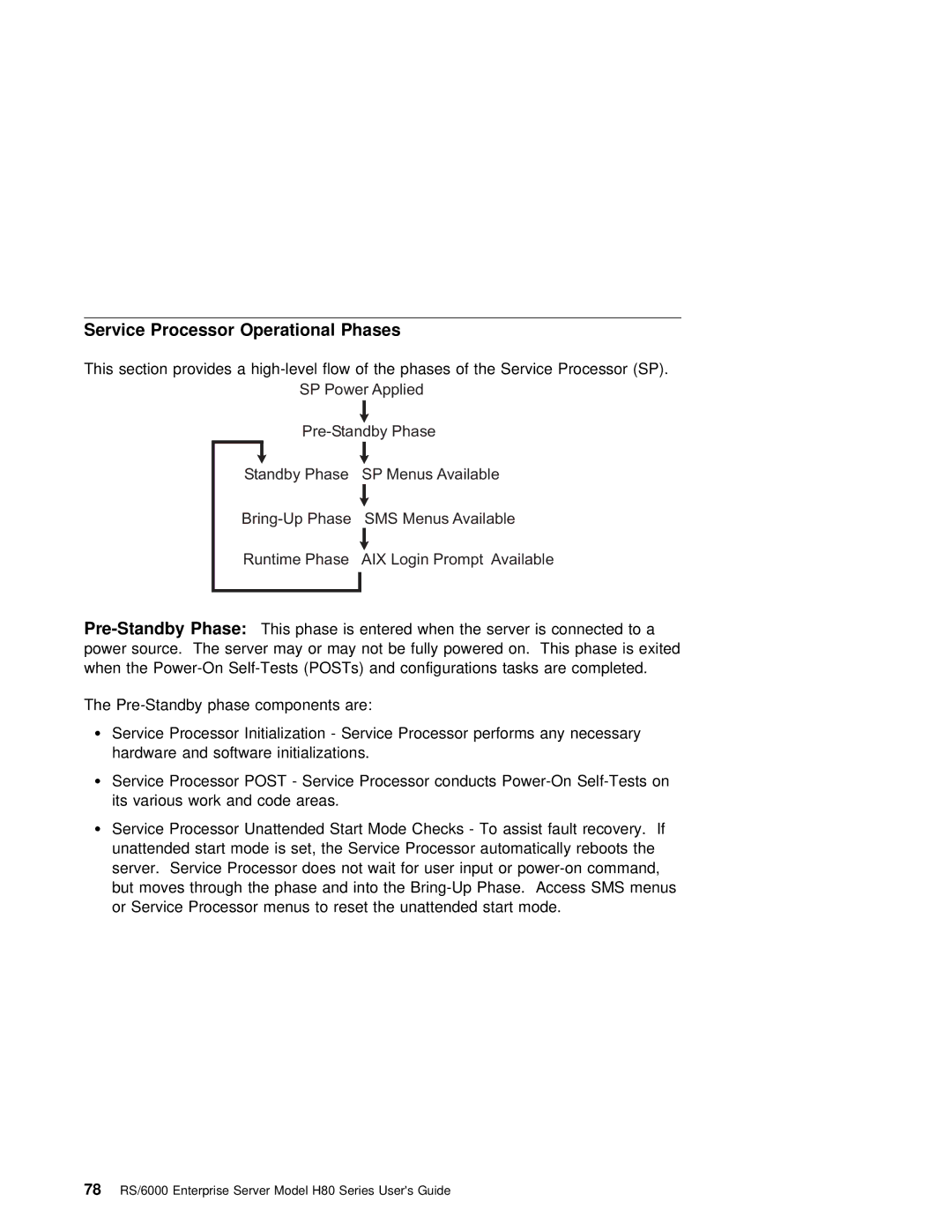 IBM H80 Series manual Operational Phases 