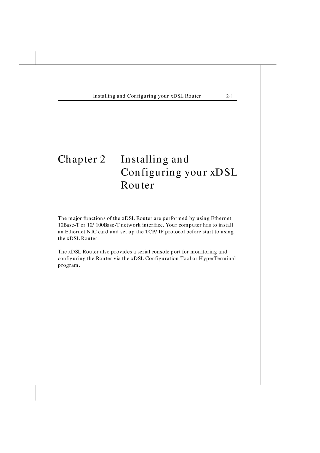 IBM Heritage user manual Installing Configuring your xDSL Router 