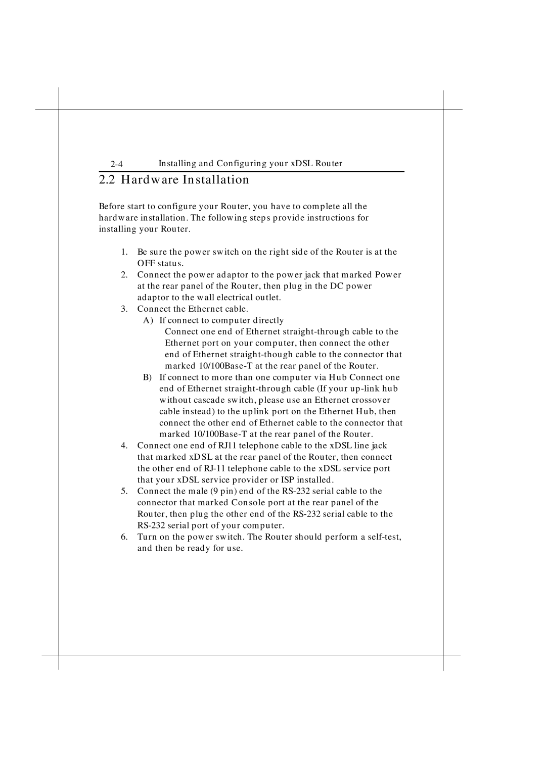 IBM Heritage user manual Hardware Installation 