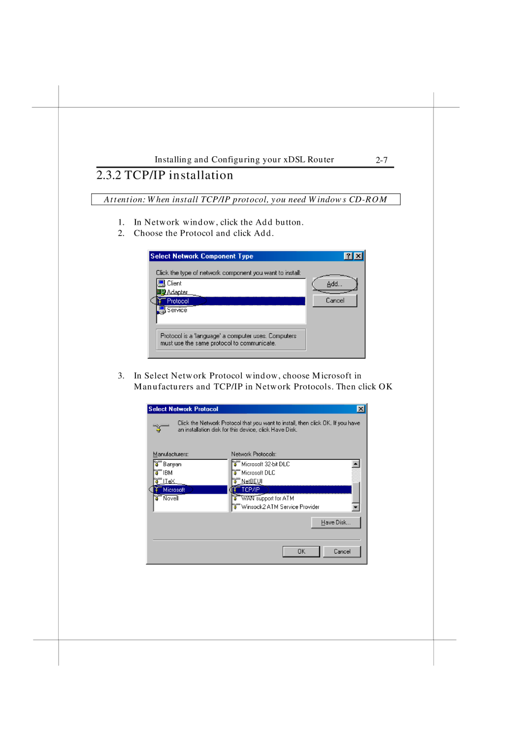 IBM Heritage user manual 2 TCP/IP installation 