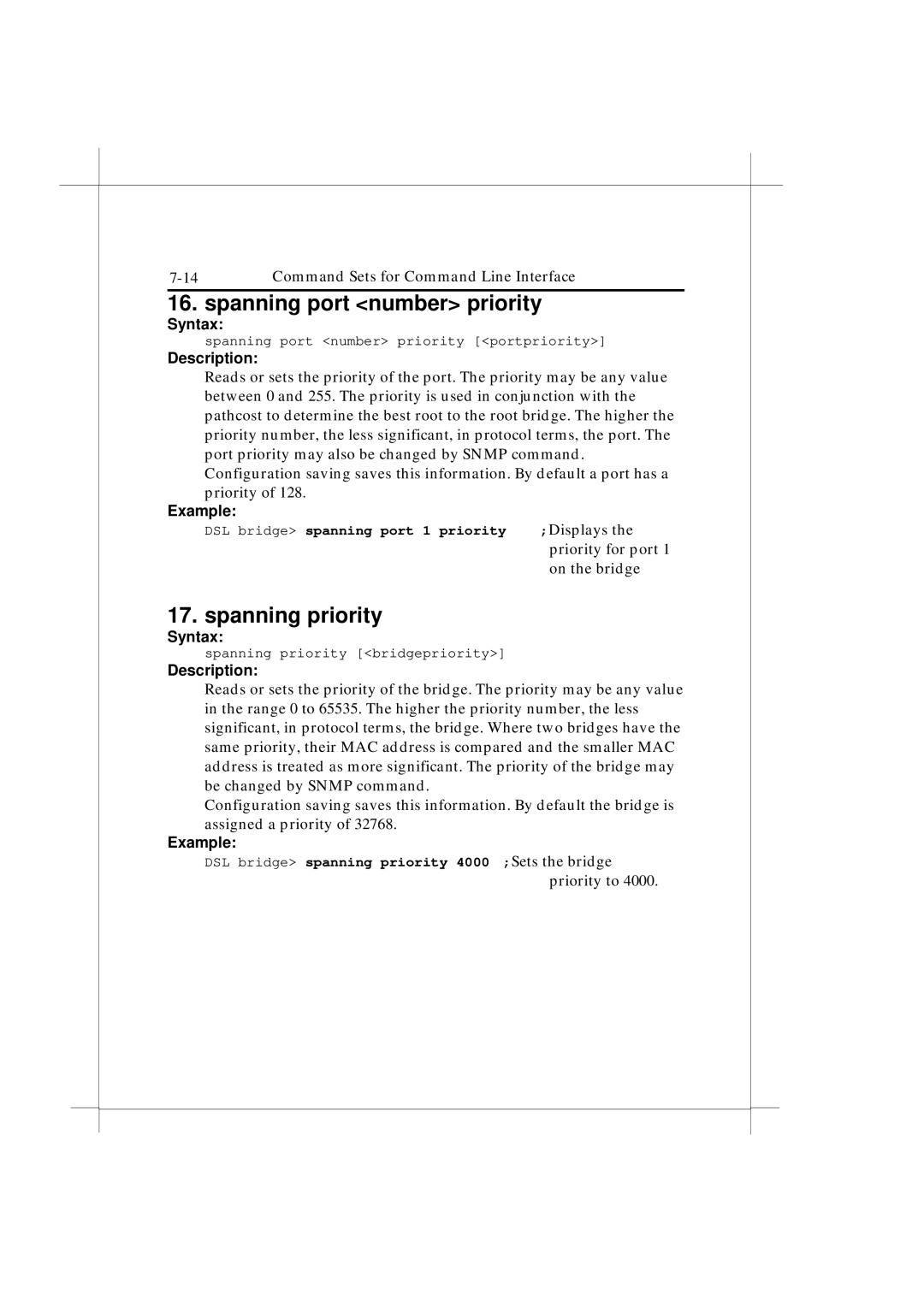 IBM Heritage user manual Spanning port number priority, Spanning priority 