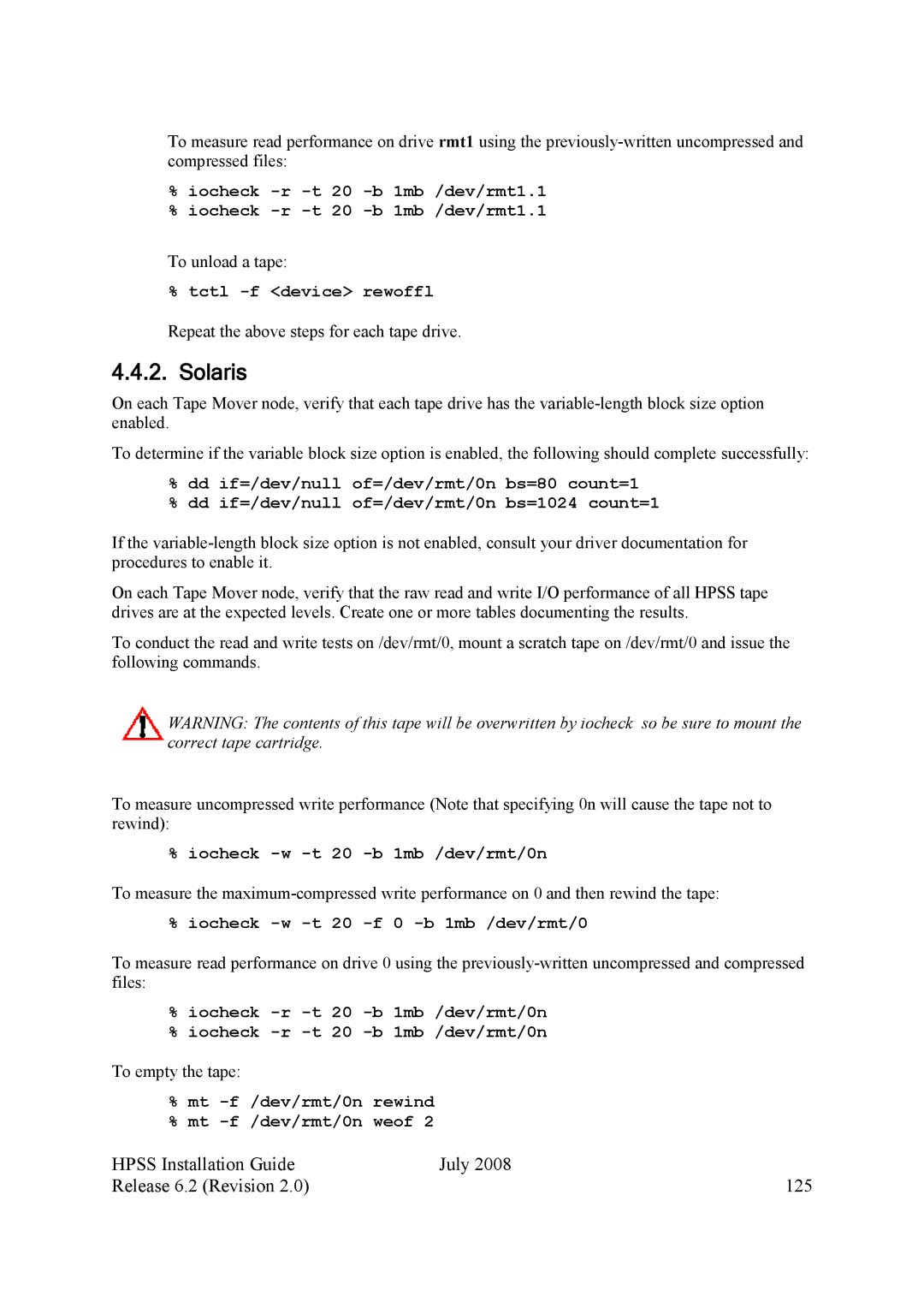 IBM HPSS manual Hpss Installation Guide July Release 6.2 Revision 125 