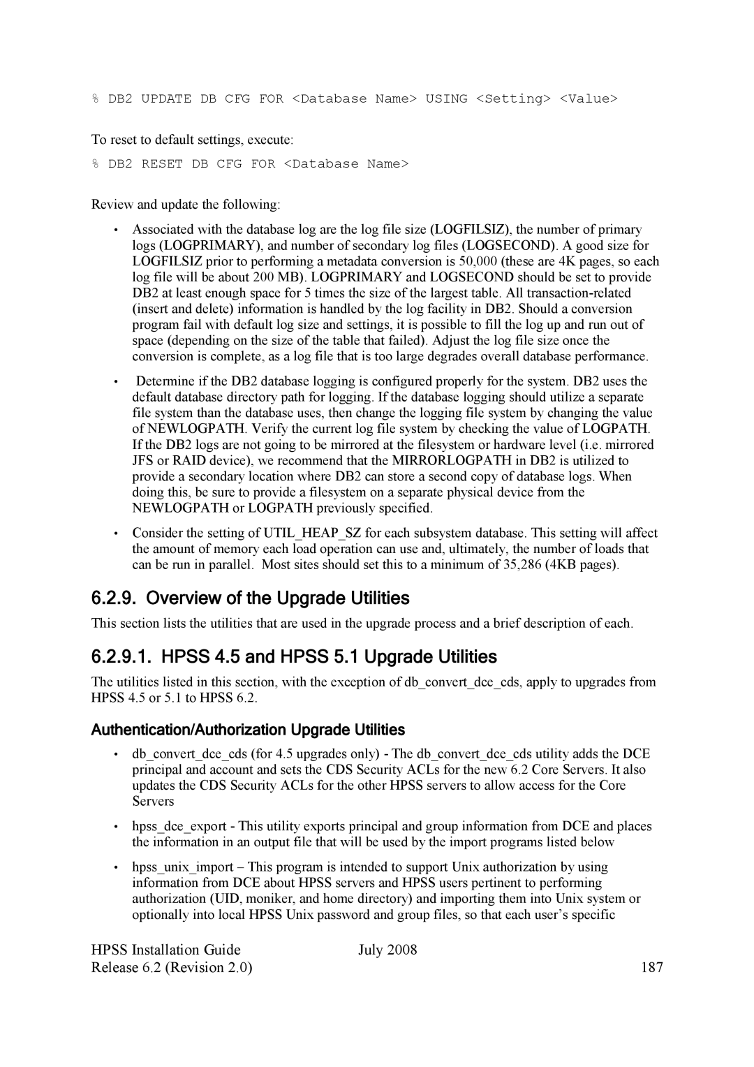 IBM HPSS manual Overview of the Upgrade Utilities, Hpss 4.5 and Hpss 5.1 Upgrade Utilities 