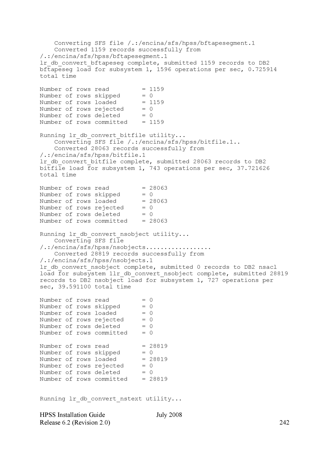 IBM HPSS manual Hpss Installation Guide July Release 6.2 Revision 242 