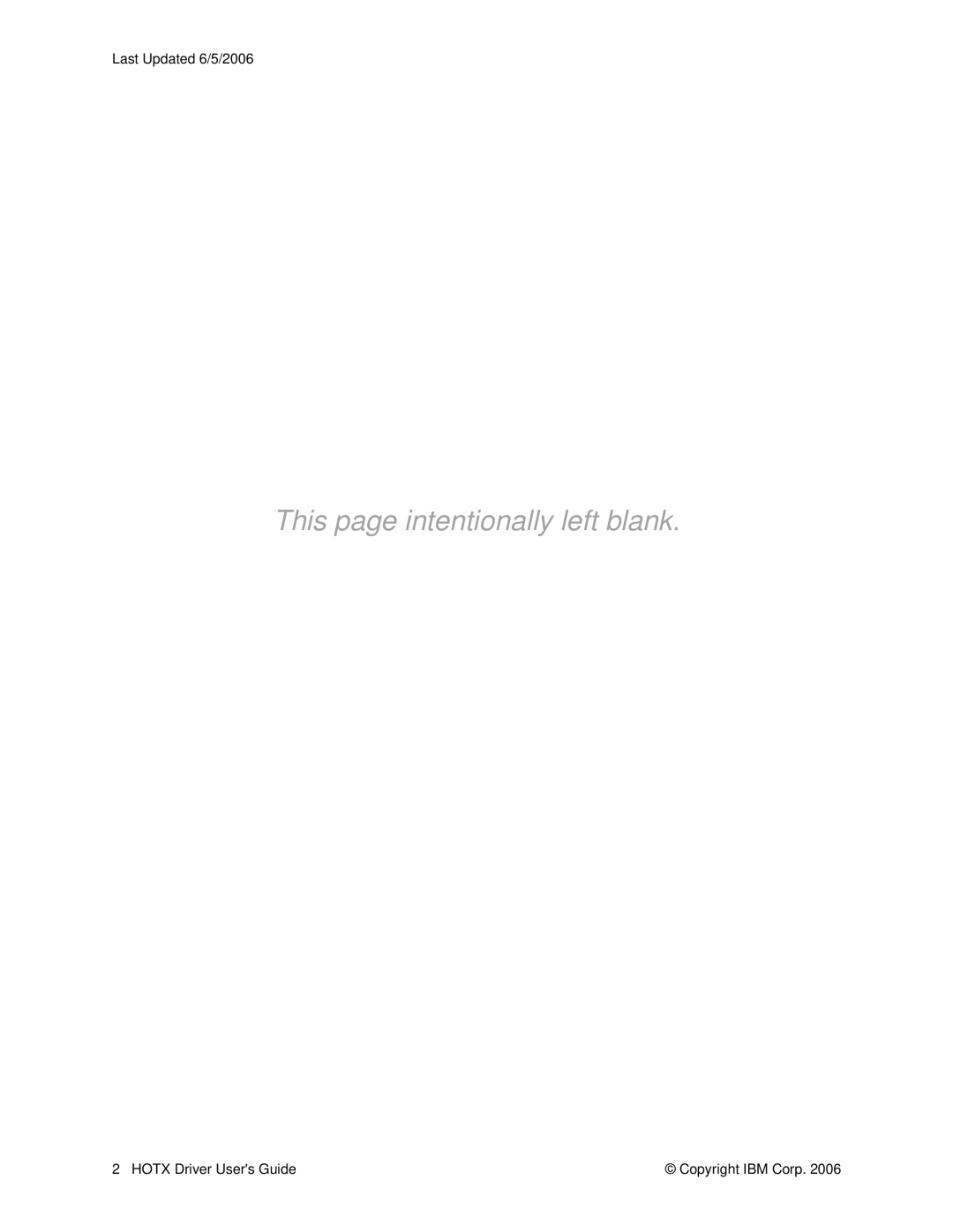 IBM HOTS, HS64, HOTR manual This page intentionally left blank 