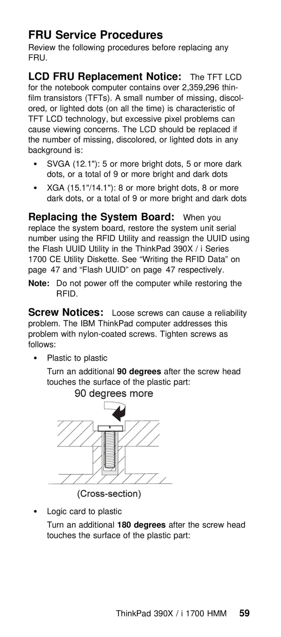 IBM I 1700 manual FRU Service Procedures, Review the following procedures before replacing FRU, Replacement Notice 