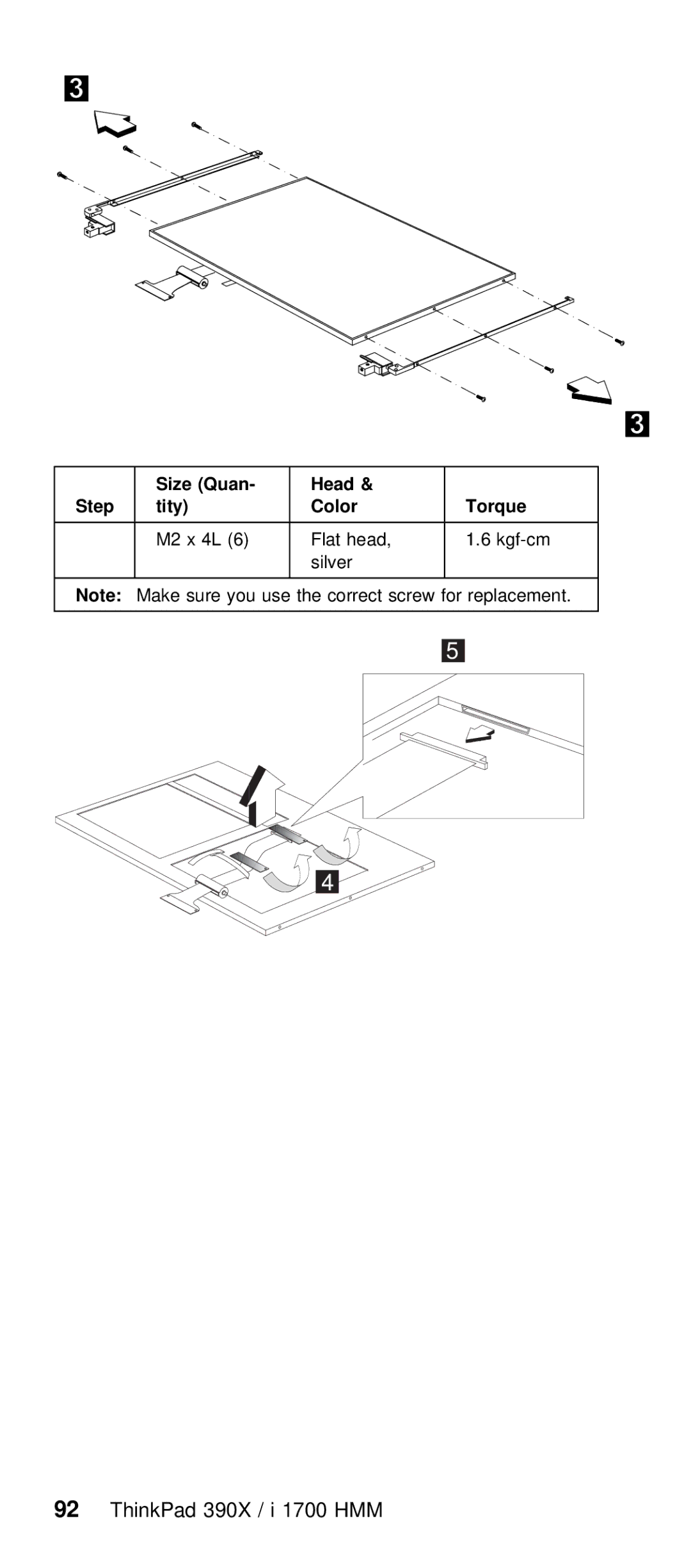 IBM I 1700 manual Size Quan 