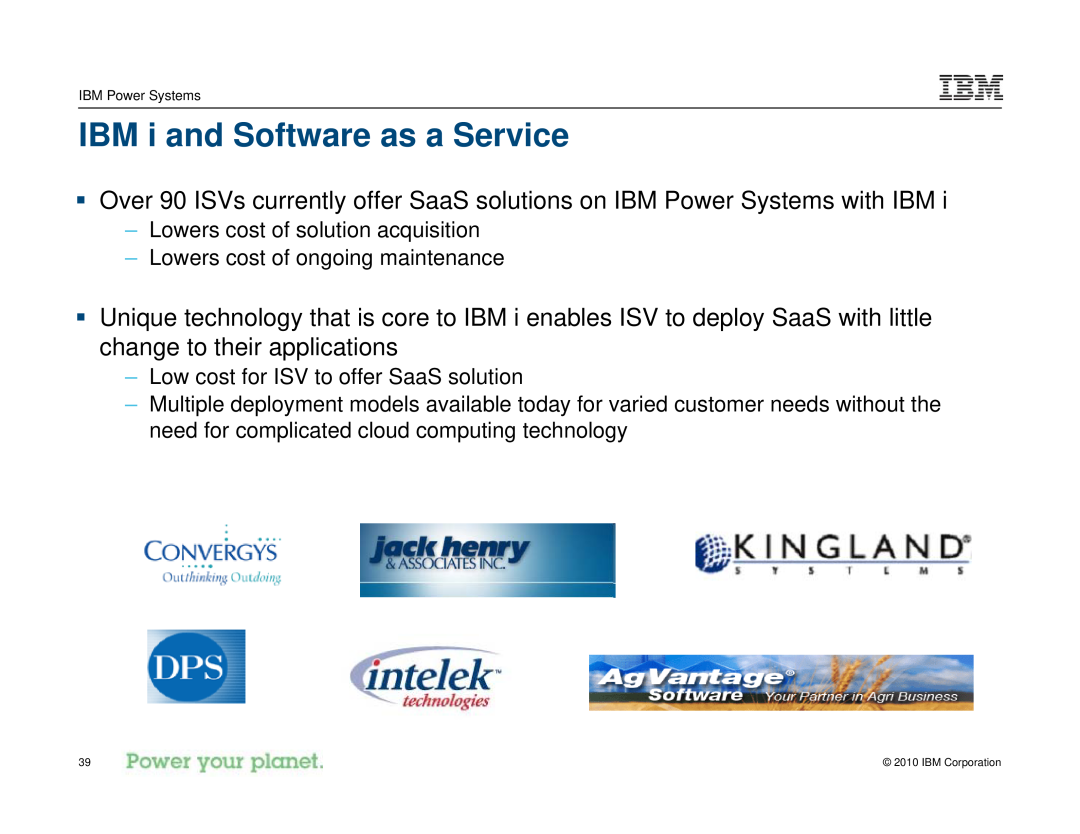 IBM I 7.1 manual IBM i and Software as a Service 