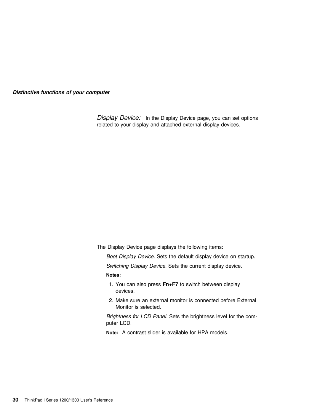 IBM i Series 1200, i Series 1300 manual Distinctive functions of your computer 