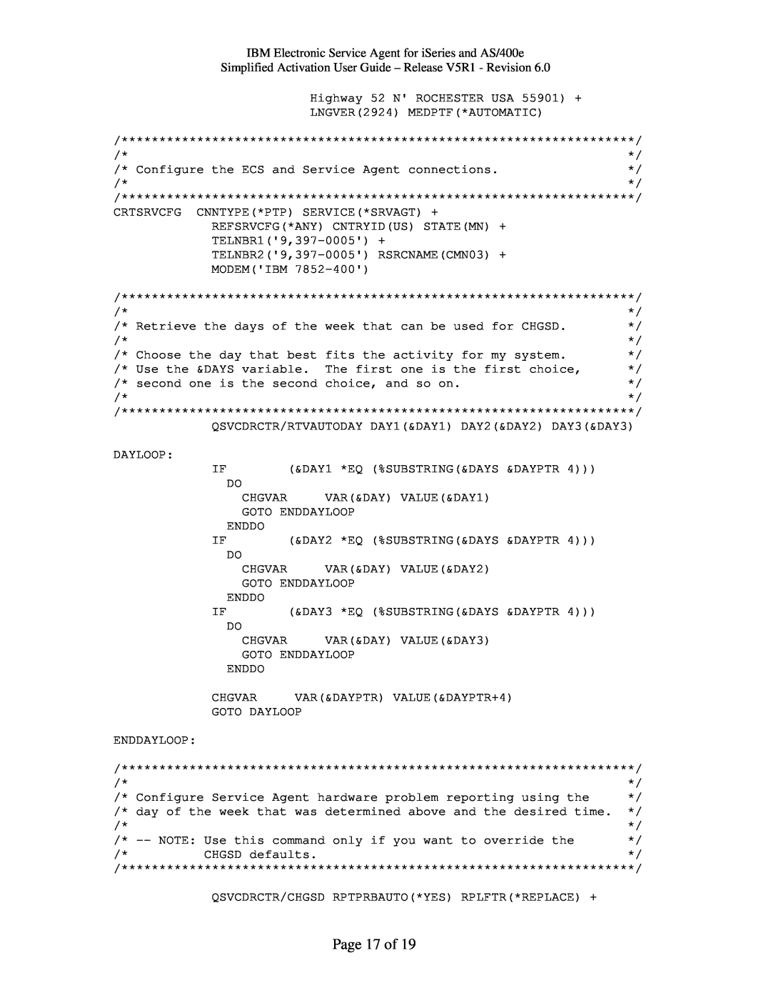 IBM PTF SF67624, iSeries, V5R1 manual Page 17 of 