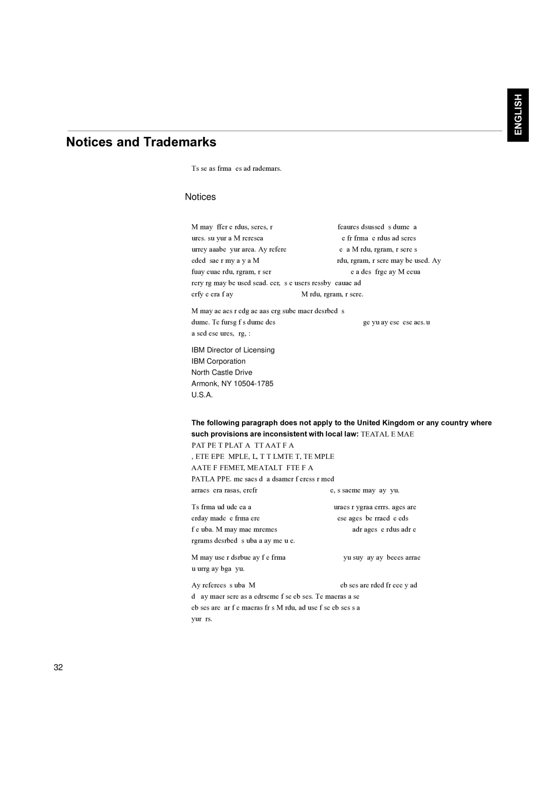 IBM L150P manual This section contains information on notices and trademarks 