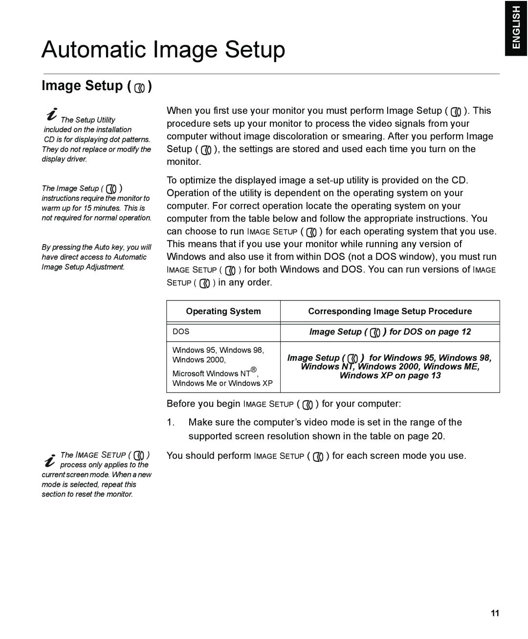 IBM L150 manual Automatic Image Setup, English, Français Español, Compl & Warr Japanese Italiano 