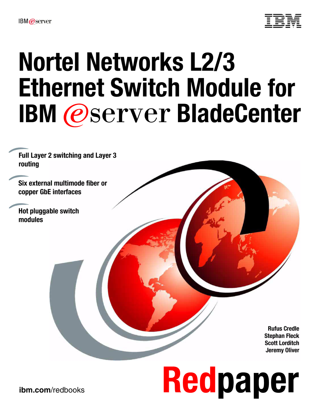 IBM L2/3 manual Redpaper 