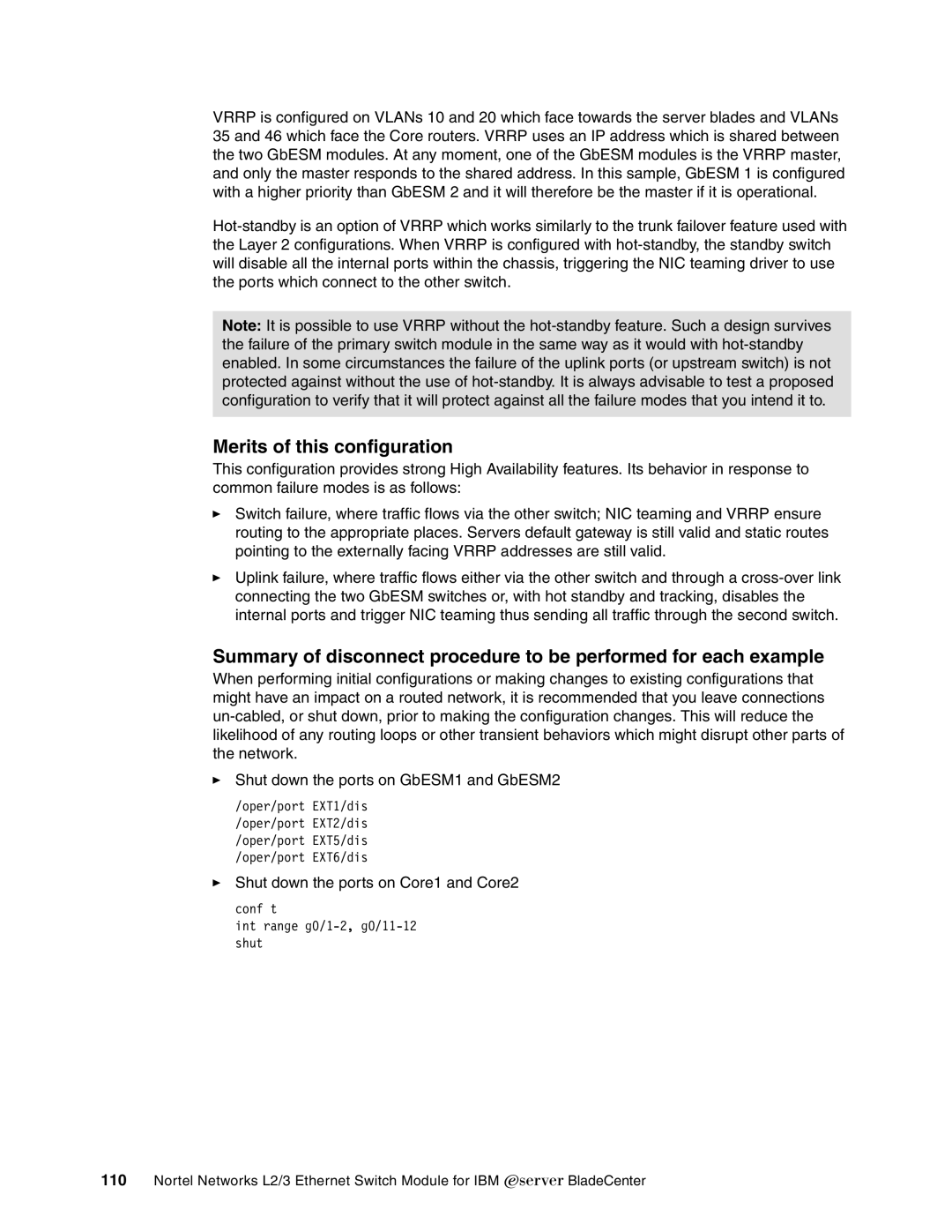 IBM L2/3 manual Merits of this configuration 