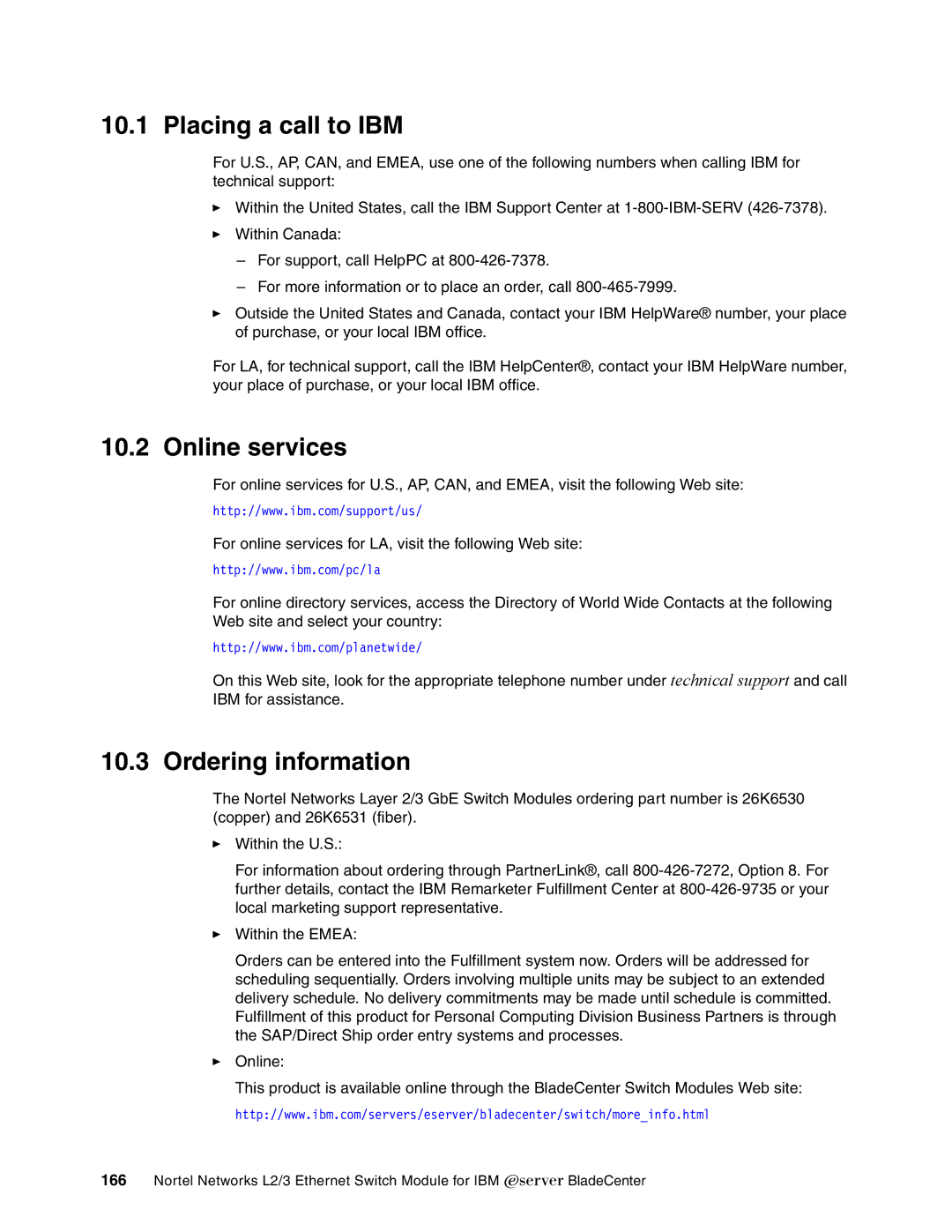 IBM L2/3 manual Placing a call to IBM, Online services, Ordering information 