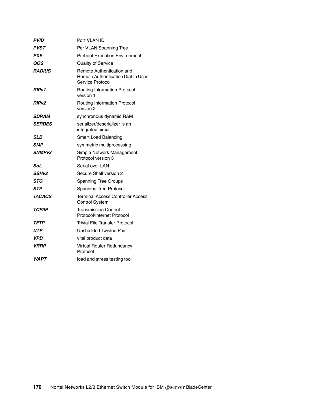 IBM L2/3 manual Pvid 