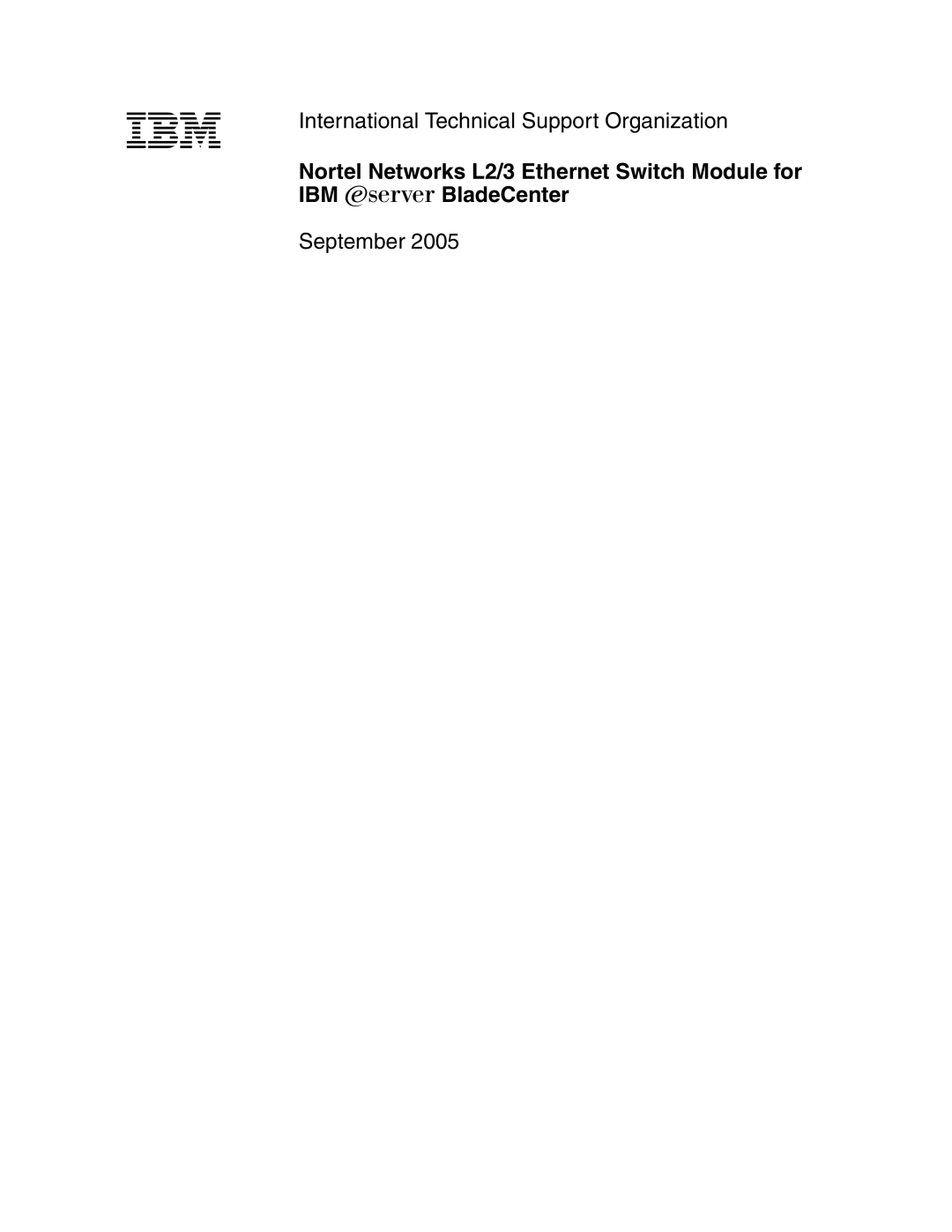 IBM L2/3 manual International Technical Support Organization 