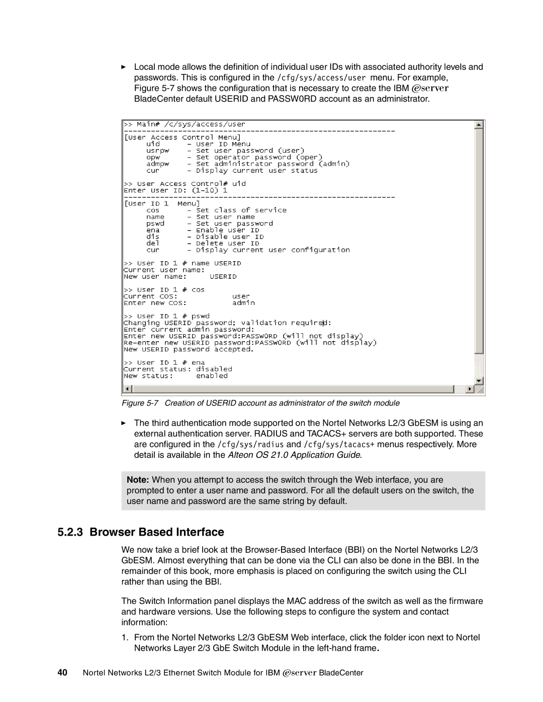 IBM L2/3 manual Browser Based Interface 